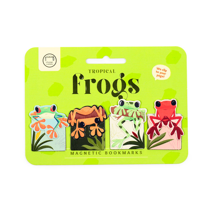 Tropical Frogs Magnetic Bookmark Set BOOK42
