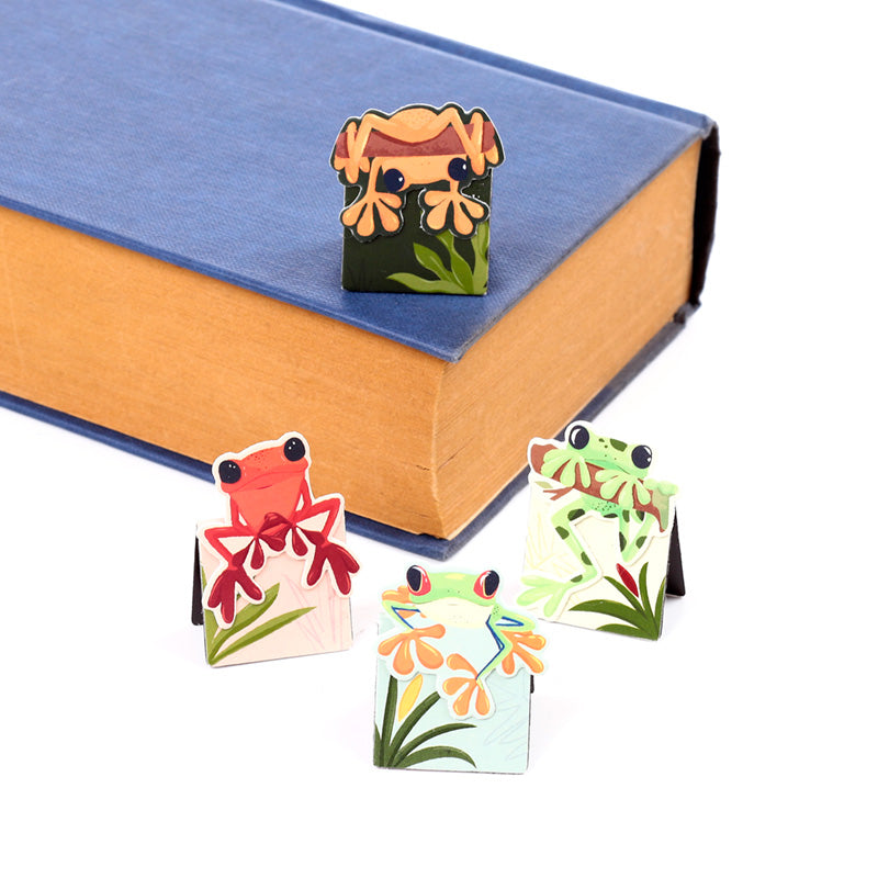 Tropical Frogs Magnetic Bookmark Set BOOK42