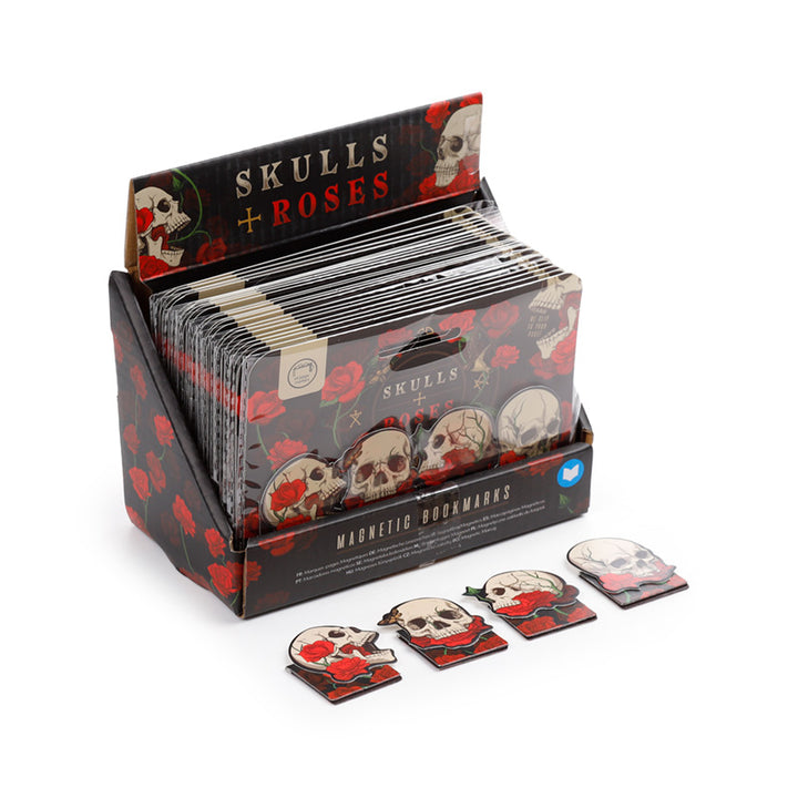Skulls & Roses Magnetic Bookmark Set BOOK45