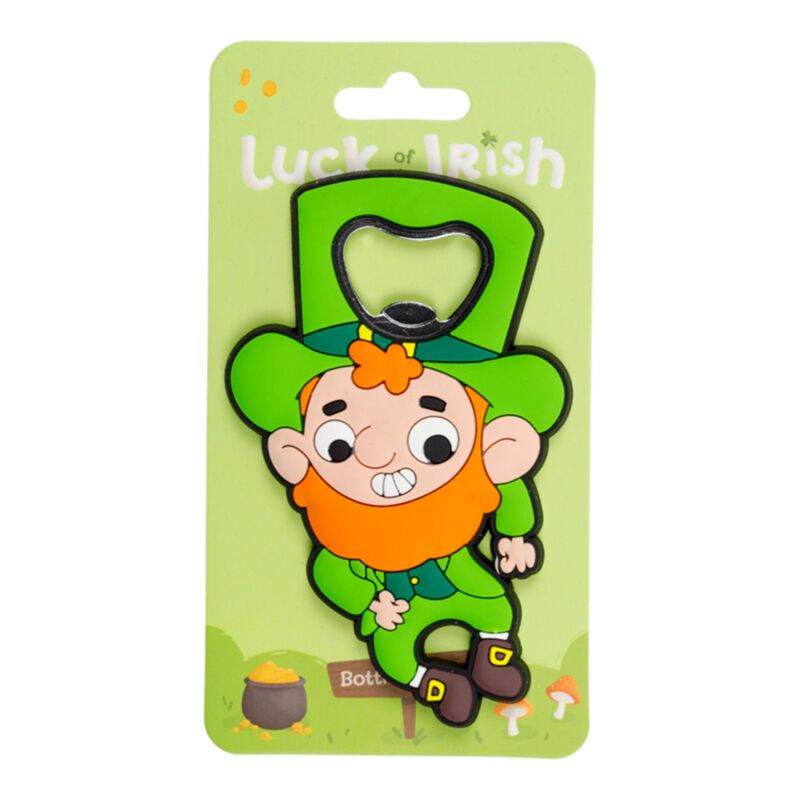 Luck of the Irish Leprechaun PVC Bottle Opener BOPEN03