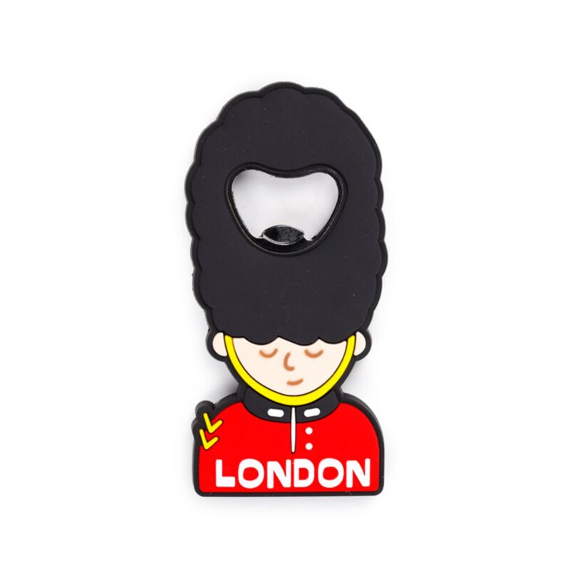 London Guardsman Magnetic PVC Bottle Opener BOPEN05