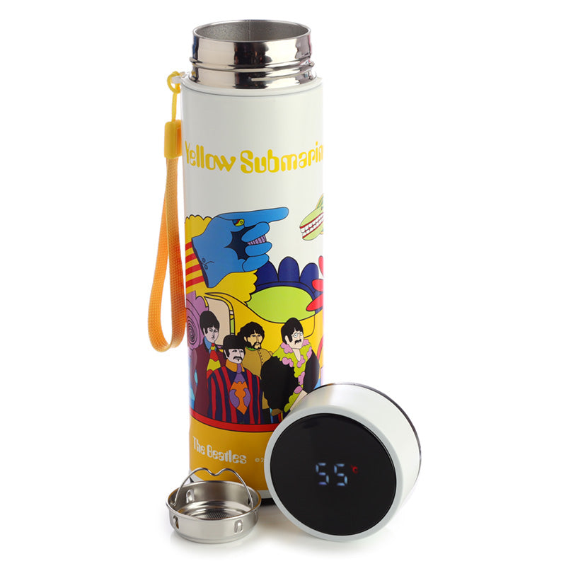 The Beatles Yellow Submarine Hot & Cold Digital Thermometer Bottle BOT136