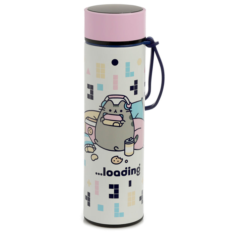 Pusheen Cat Gamer Girl Hot & Cold Digital Thermometer Bottle BOT149