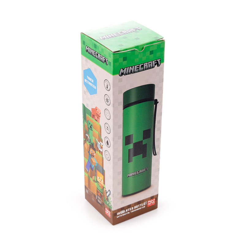 Minecraft Creeper Hot & Cold Digital Thermometer Bottle BOT183