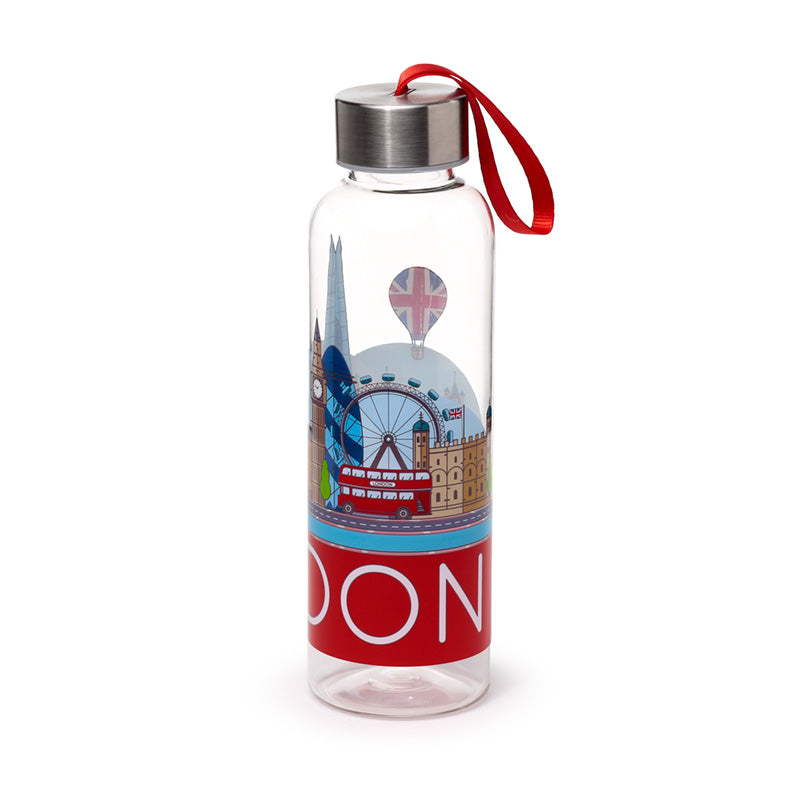 London Icons Panorama 500ml Water Bottle with Metallic Lid BOT237