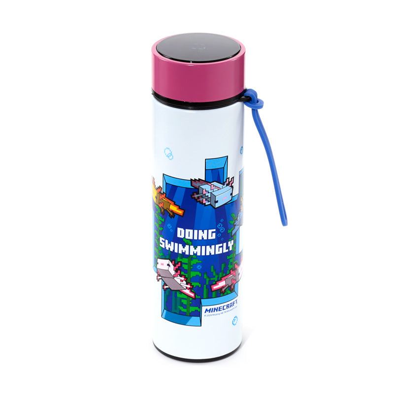 Minecraft Axolotl Hot & Cold Digital Thermometer Bottle BOT344