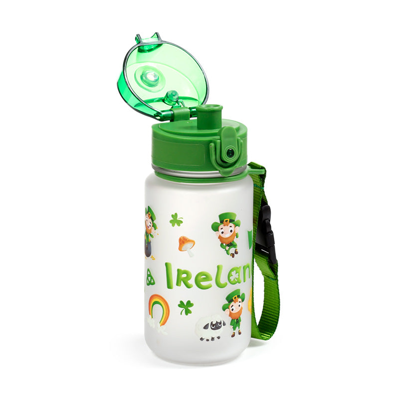 Luck of the Irish Leprechaun Pop Top 350ml Shatterproof Children's Bottle BOT351