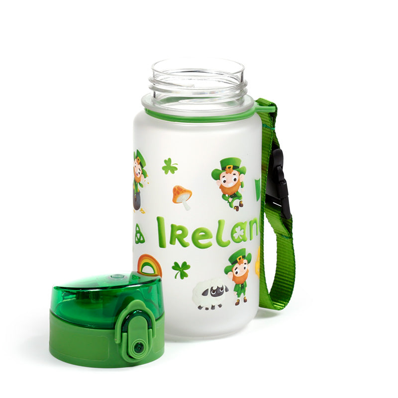 Luck of the Irish Leprechaun Pop Top 350ml Shatterproof Children's Bottle BOT351