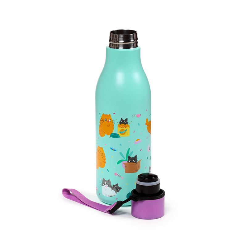 Beans & Co Cats Hot & Cold Drinks Bottle 500ml BOT363