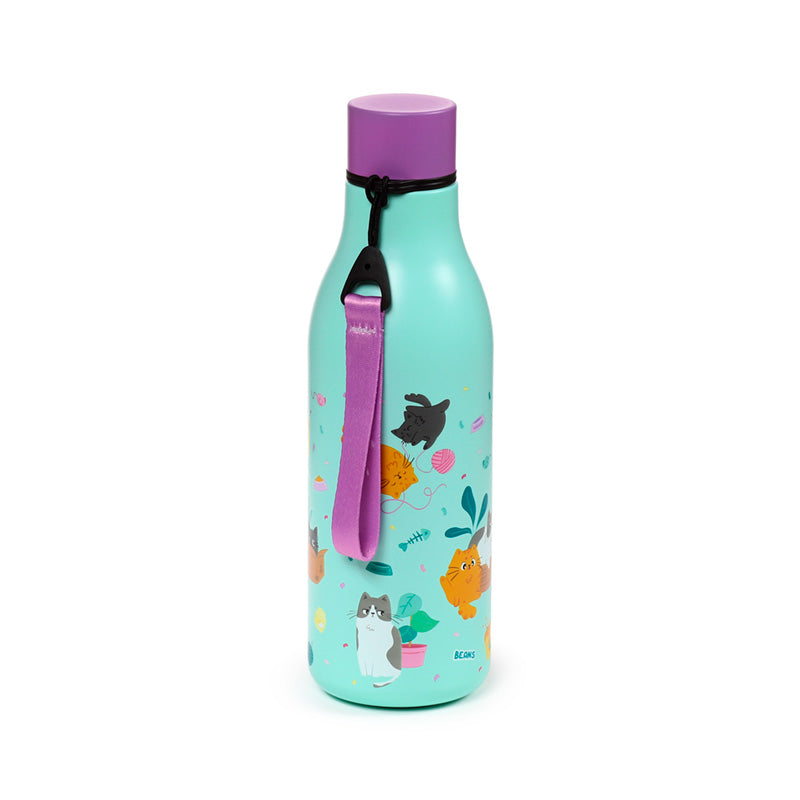 Beans & Co Cats Hot & Cold Drinks Bottle 500ml BOT363