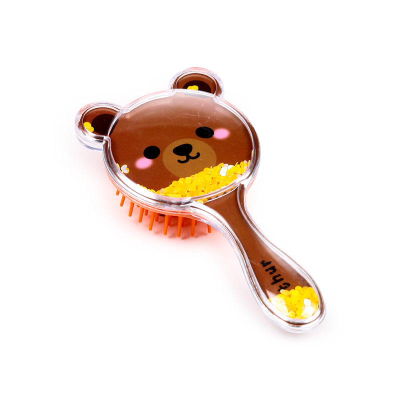 Adoramals Wild Head Shaped Glitter Hair Brush BRU40