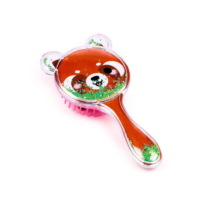 Adoramals Wild Head Shaped Glitter Hair Brush BRU40