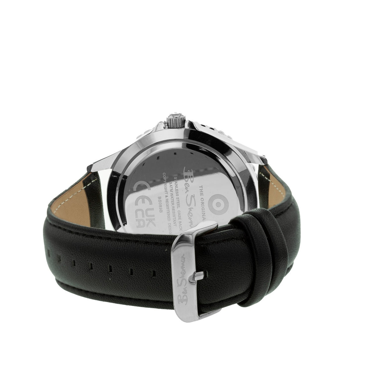 Ben Sherman Black Strap Watch Black Dial  Gents Watch BS089B