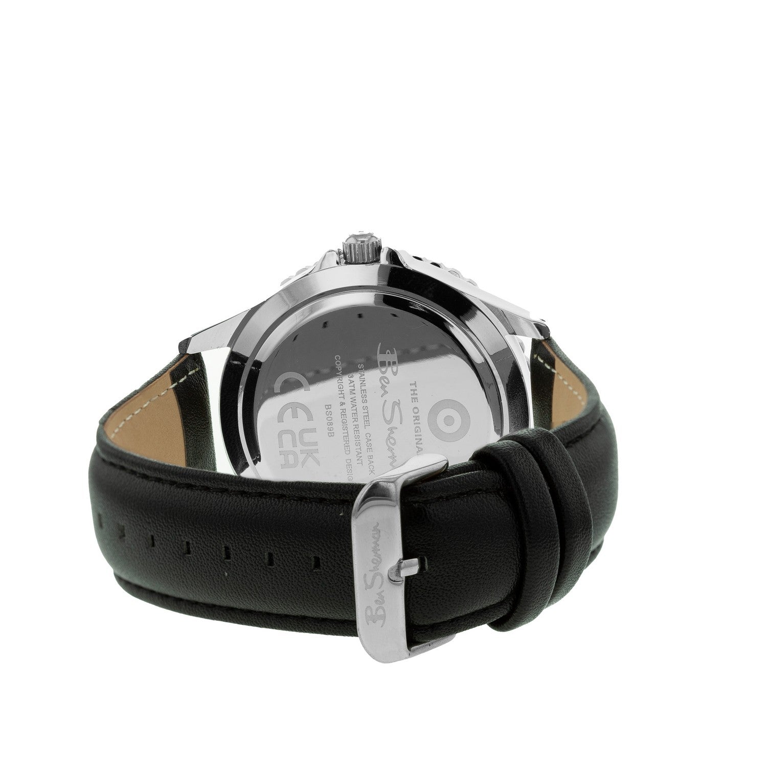 Ben Sherman Black Strap Watch Black Dial  Gents Watch BS089B