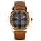 Ben Sherman Tan Strap Black Check Dial Gents Watch BS092BR