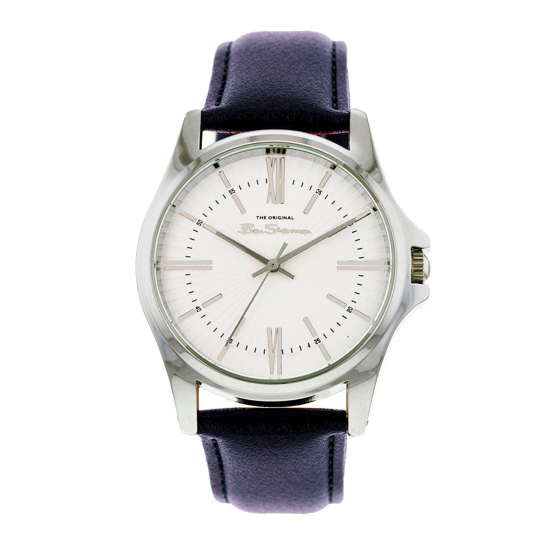 Ben Sherman Navy Strap Watch Silver Dial  Gents Watch BS097U