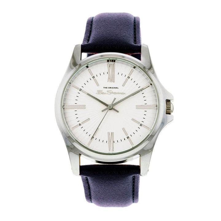 Ben Sherman Navy Strap Watch Silver Dial  Gents Watch BS097U