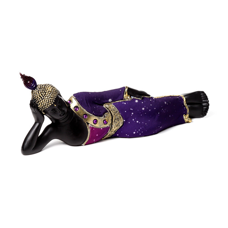 Purple & Black Thai Buddha Reclining BUD388