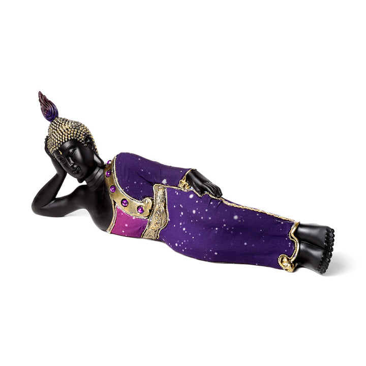 Purple & Black Thai Buddha Reclining BUD388