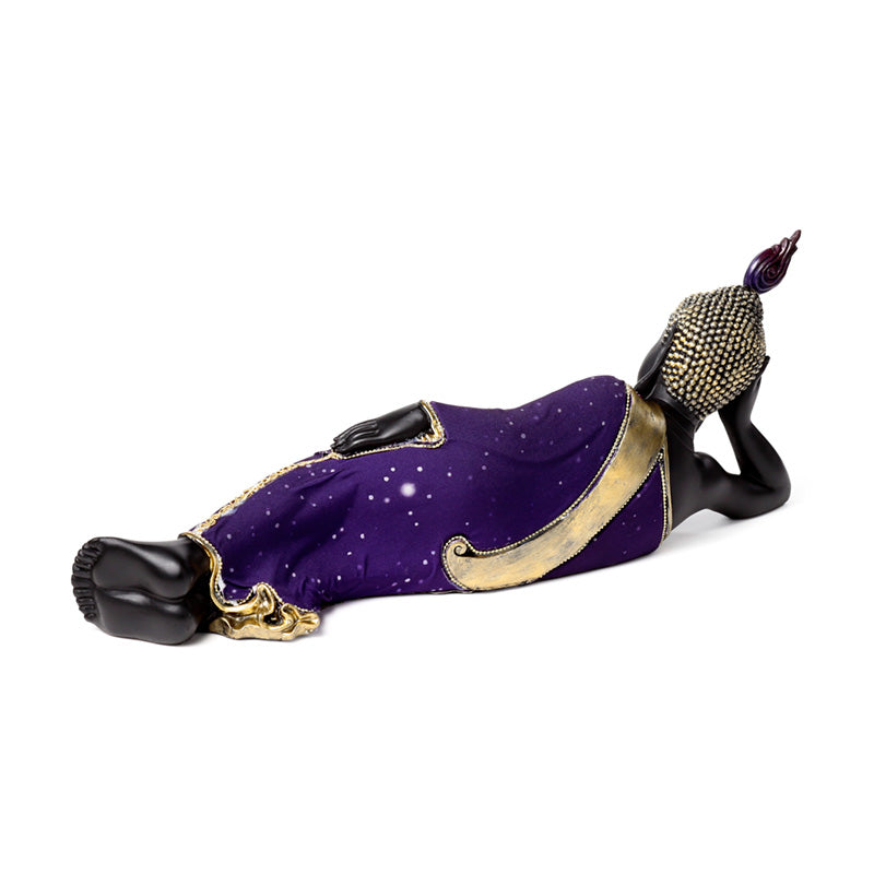 Purple & Black Thai Buddha Reclining BUD388