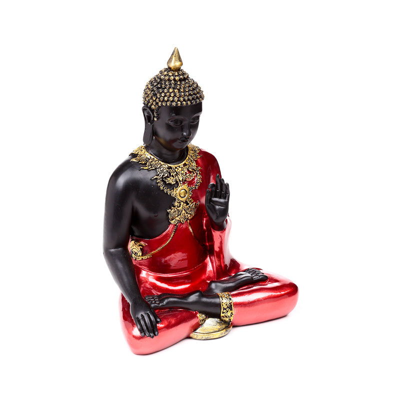 Red, Black & Gold Thai Buddha Meditation BUD392