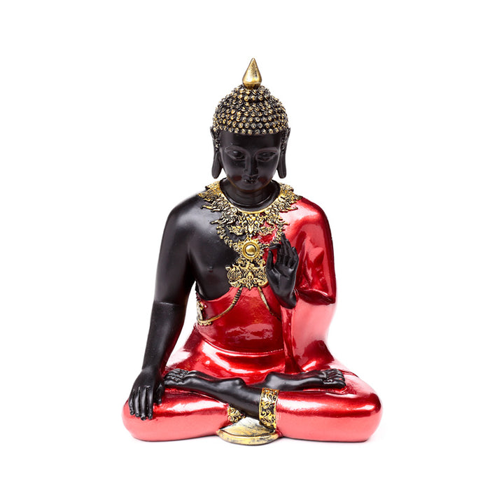 Red, Black & Gold Thai Buddha Meditation BUD392