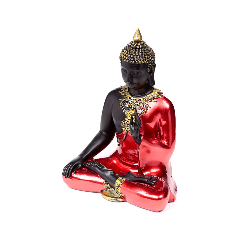 Red, Black & Gold Thai Buddha Meditation BUD392