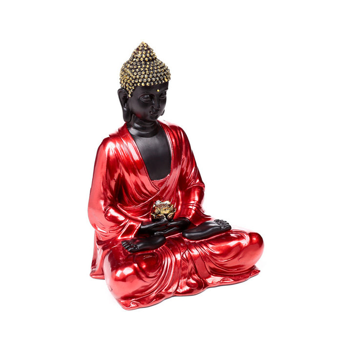 Red, Black & Gold Thai Buddha Contemplation BUD394