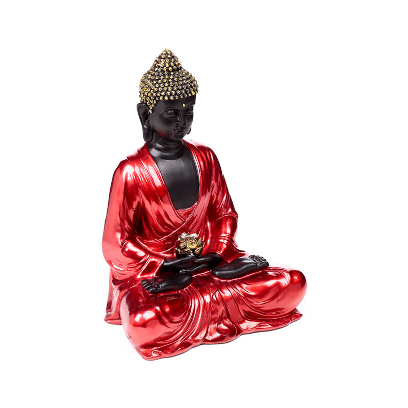 Red, Black & Gold Thai Buddha Contemplation BUD394