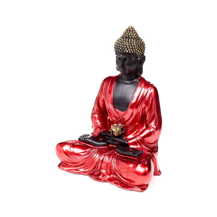 Red, Black & Gold Thai Buddha Contemplation BUD394
