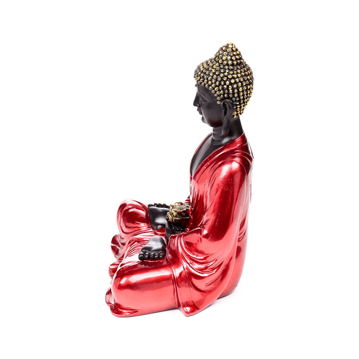 Red, Black & Gold Thai Buddha Contemplation BUD394