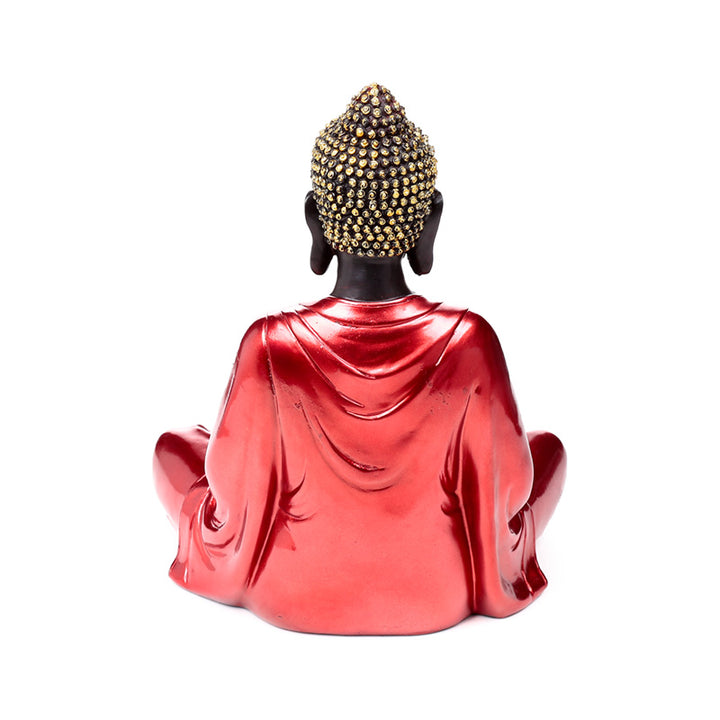Red, Black & Gold Thai Buddha Contemplation BUD394