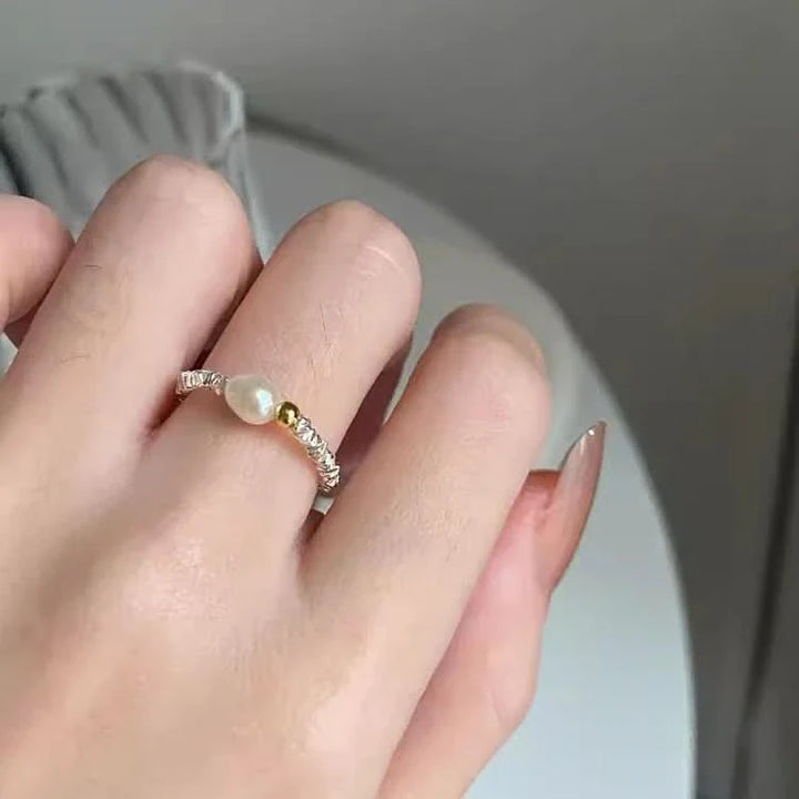 Barocco Pearl Silver Pieces Ring