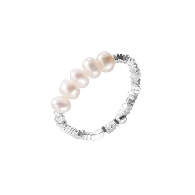 Barocco Pearls Silver Pieces Ring