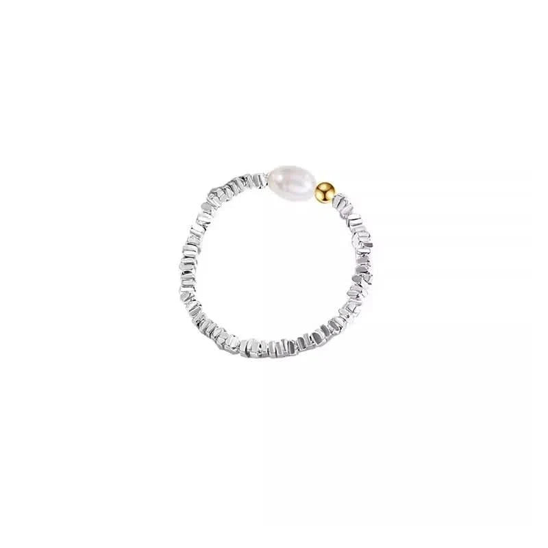 Barocco Pearl Silver Pieces Ring