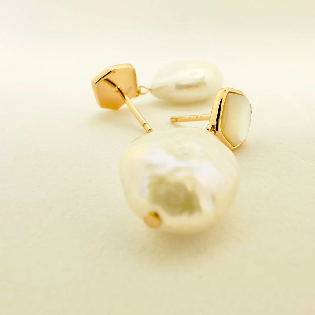 Baroque Pearl Drop Earrings