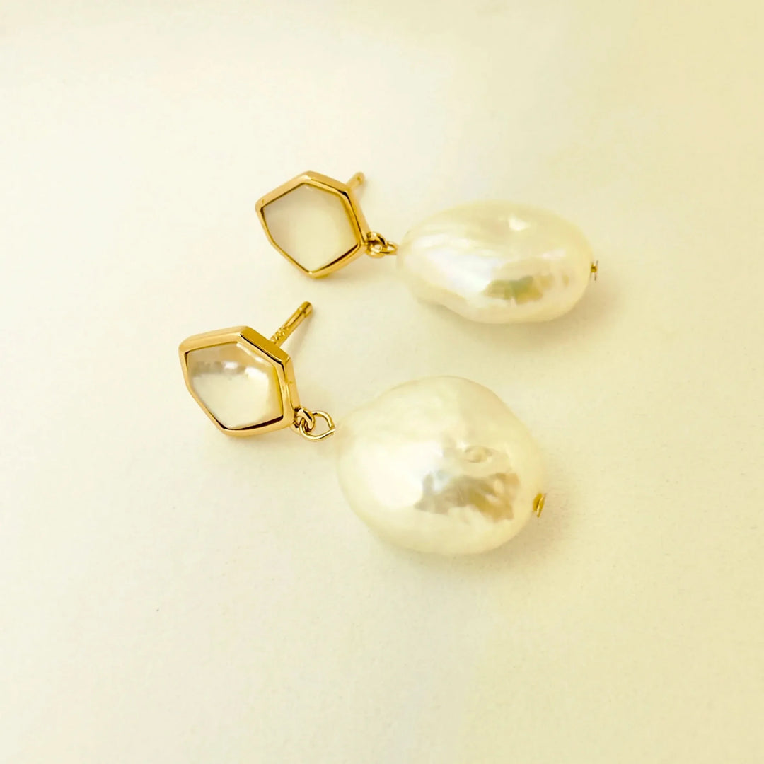 Baroque Pearl Drop Earrings