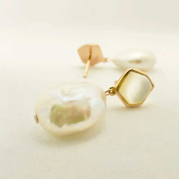 Baroque Pearl Drop Earrings