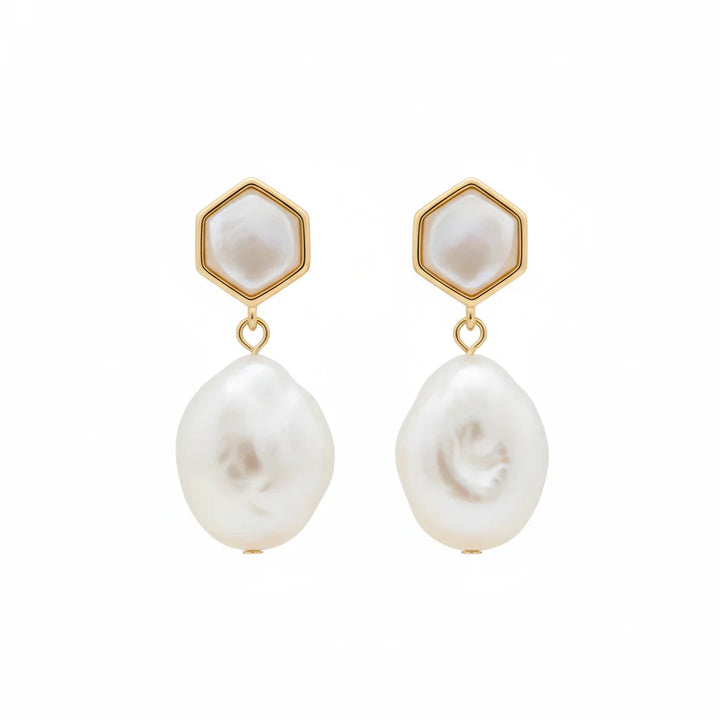 Baroque Pearl Drop Earrings
