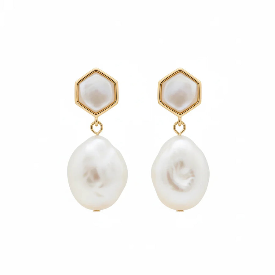 Baroque Pearl Drop Earrings
