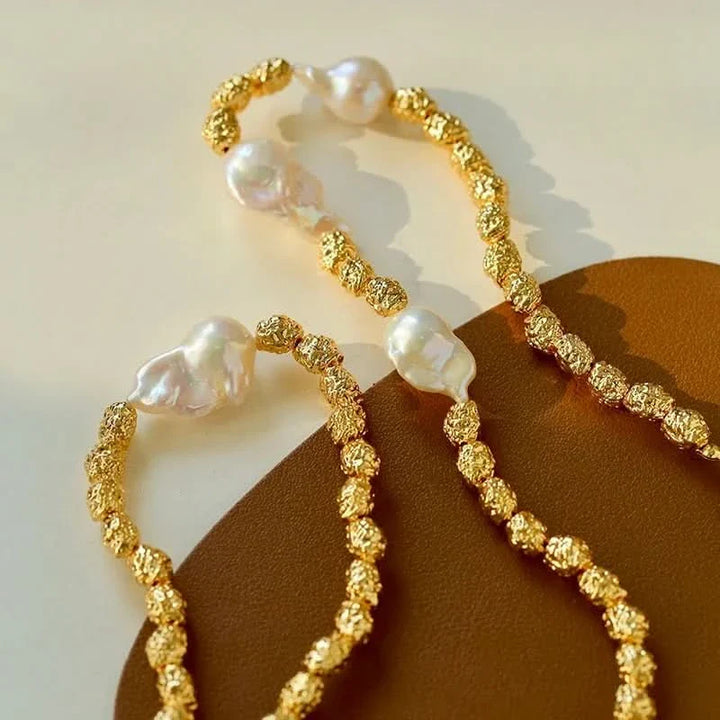 Baroque Pearl Necklace – One or Three Pearls