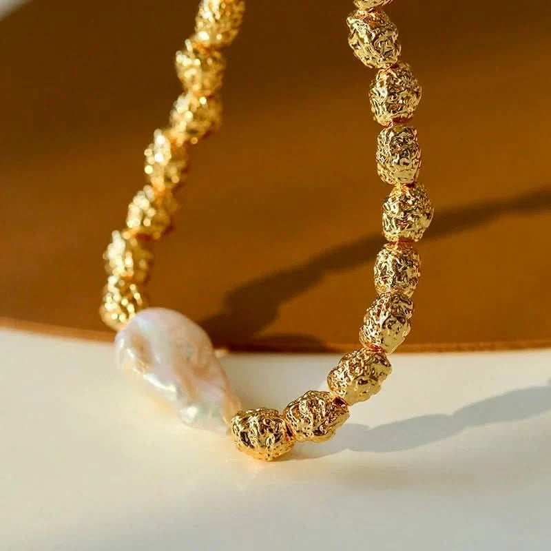 Baroque Pearl Necklace – One or Three Pearls