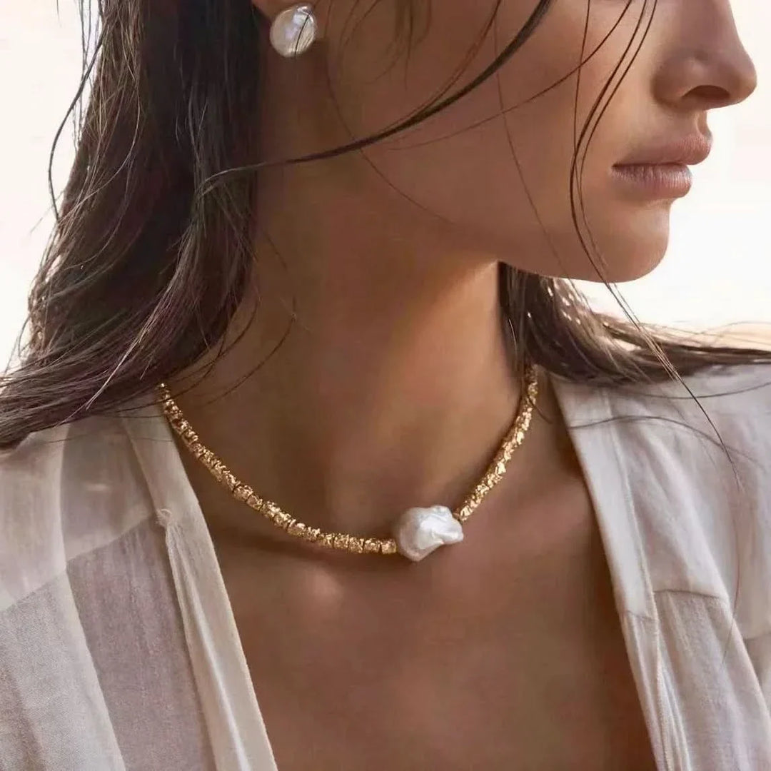 Baroque Pearl Necklace – One or Three Pearls