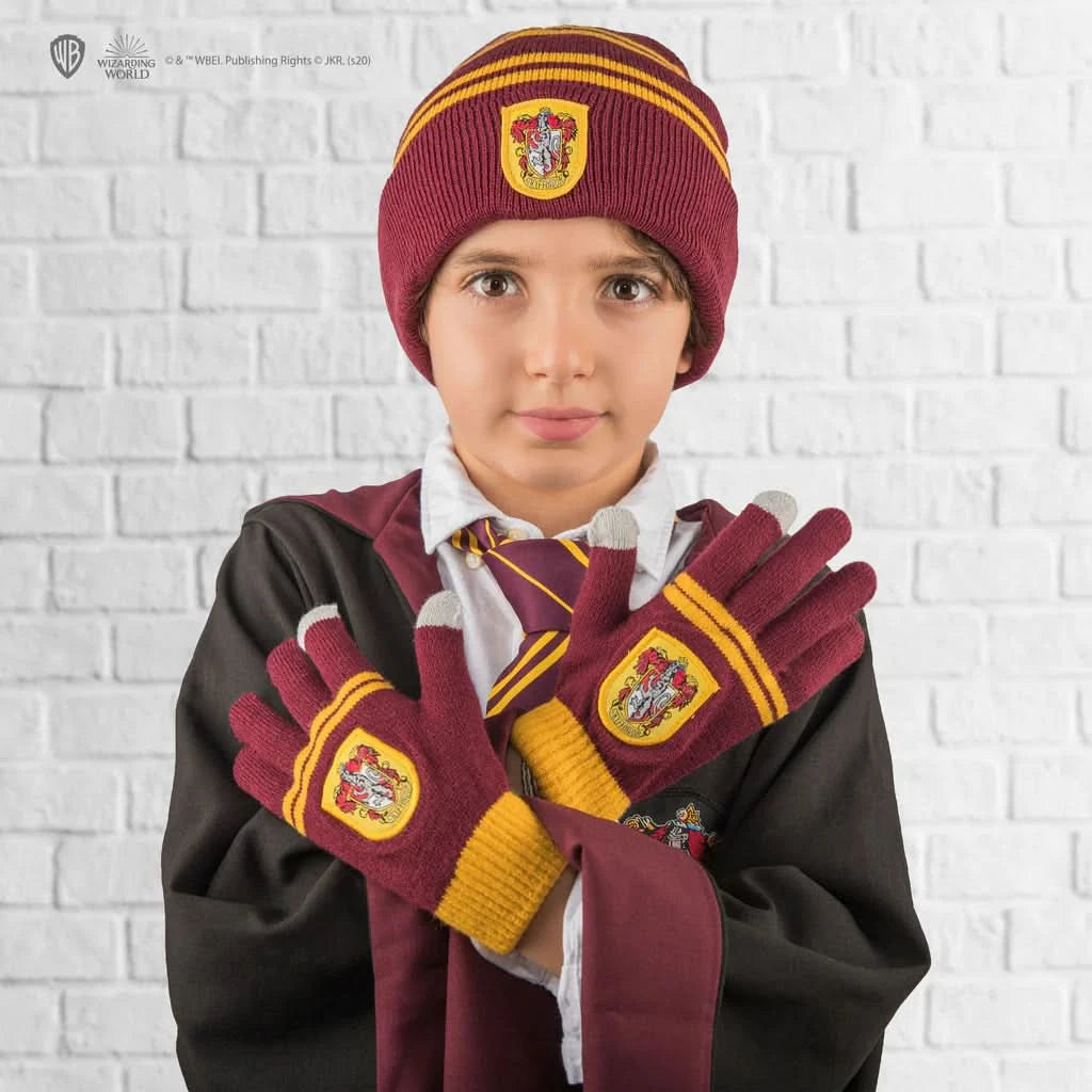 Kids Gryffindor Gloves And Beanie Set CR1321