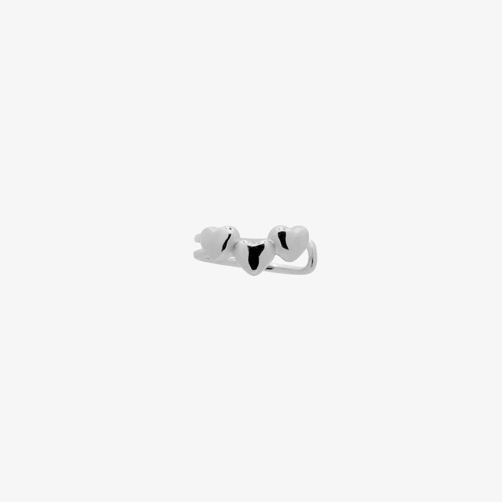 Triple Heart Ear Cuff-4