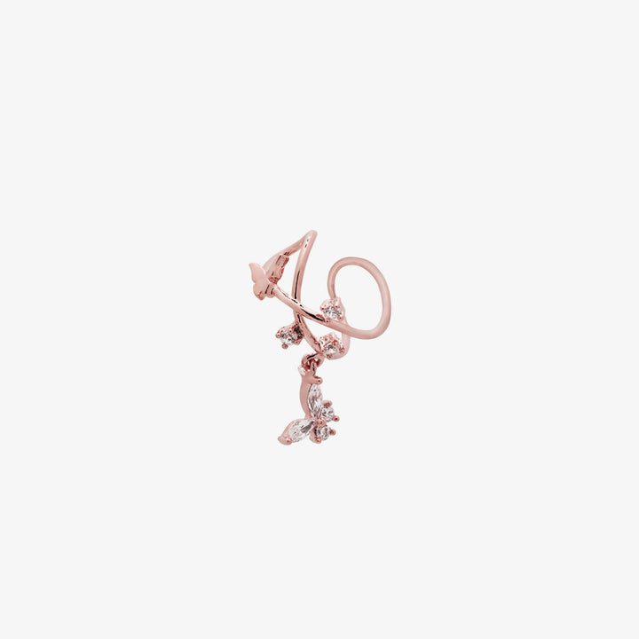Vine With Butterfly Ear Cuff-4