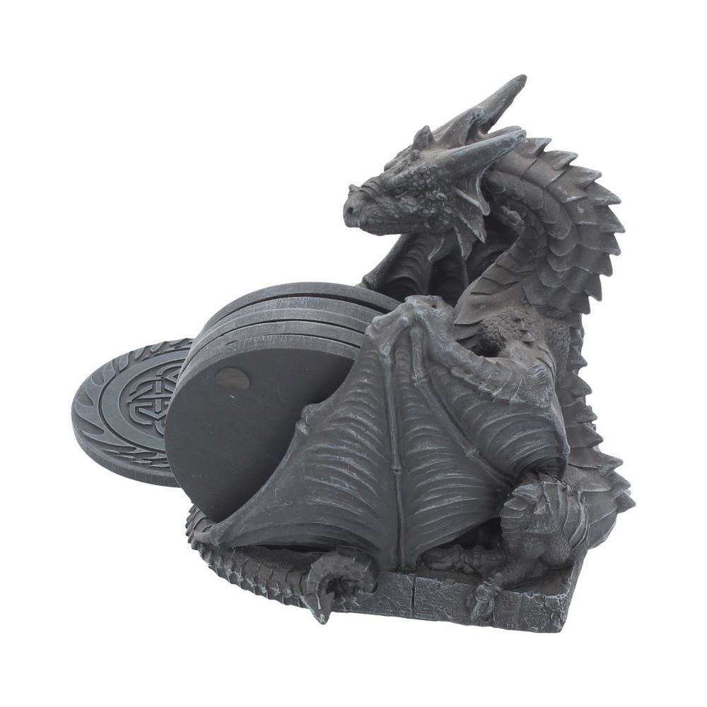 Dragons Lair Black Dragon Coaster Set C0795C4