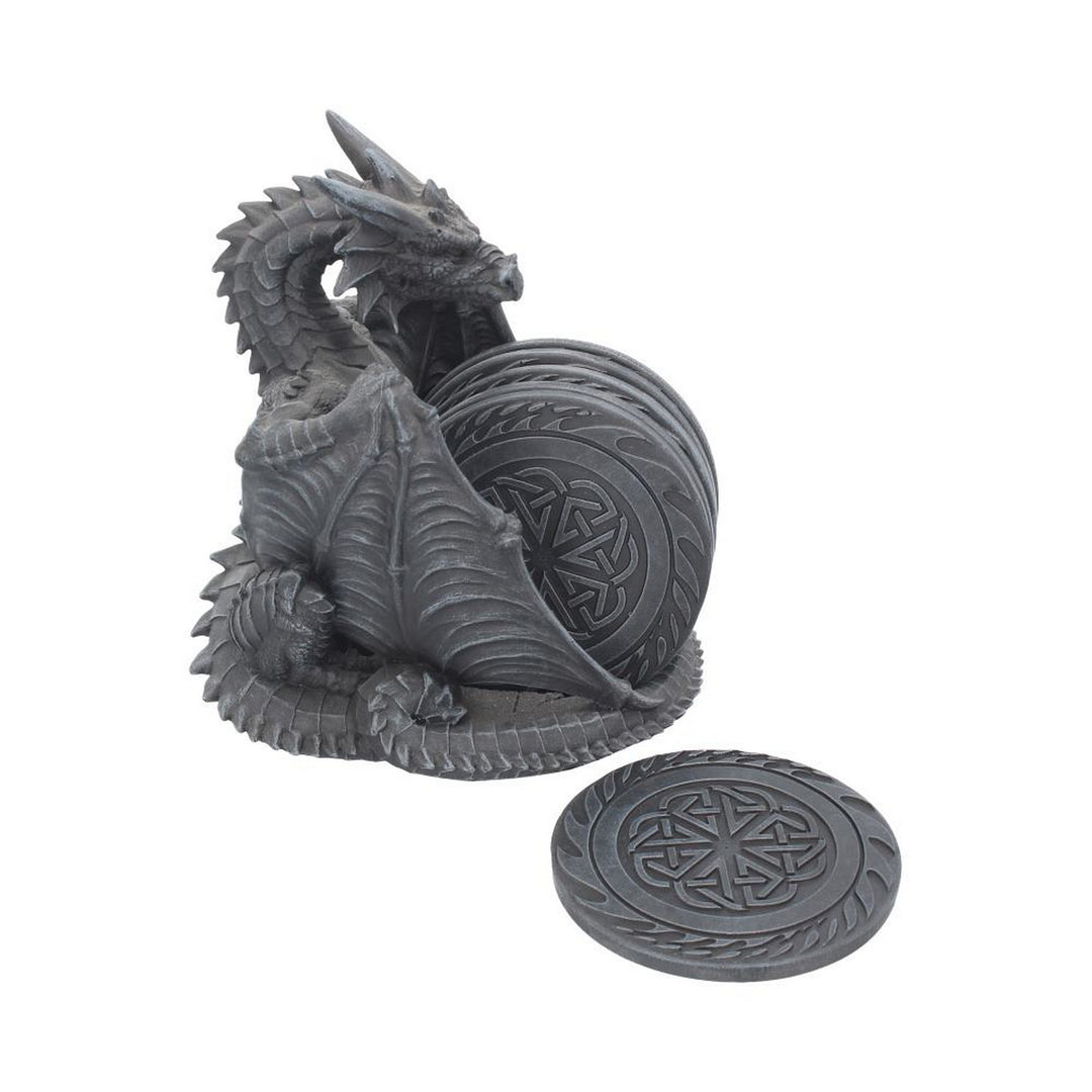 Dragons Lair Black Dragon Coaster Set C0795C4