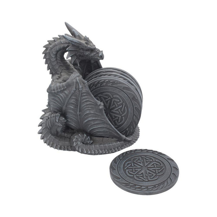 Dragons Lair Black Dragon Coaster Set C0795C4