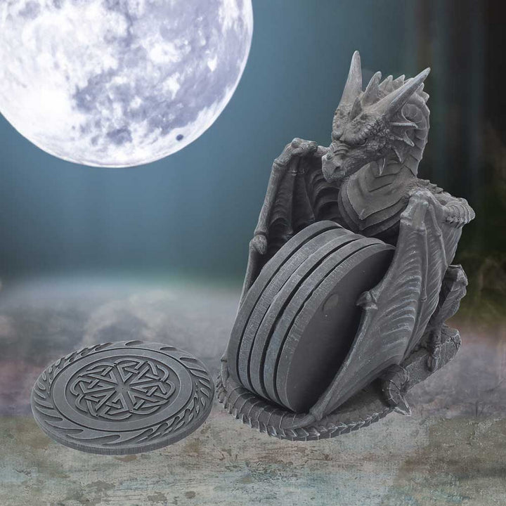 Dragons Lair Black Dragon Coaster Set C0795C4